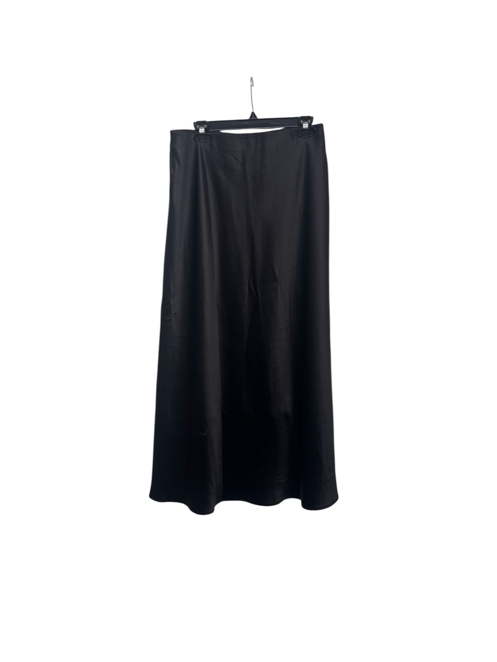 Elegant Black Silk Skirt - Women's Long Skirt